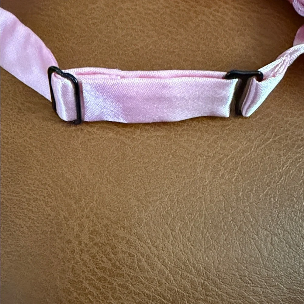 Pink Satin Bow Tie Set for Kids